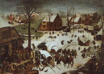 Pieter The Elder Bruegel : The Census at Bethlehem